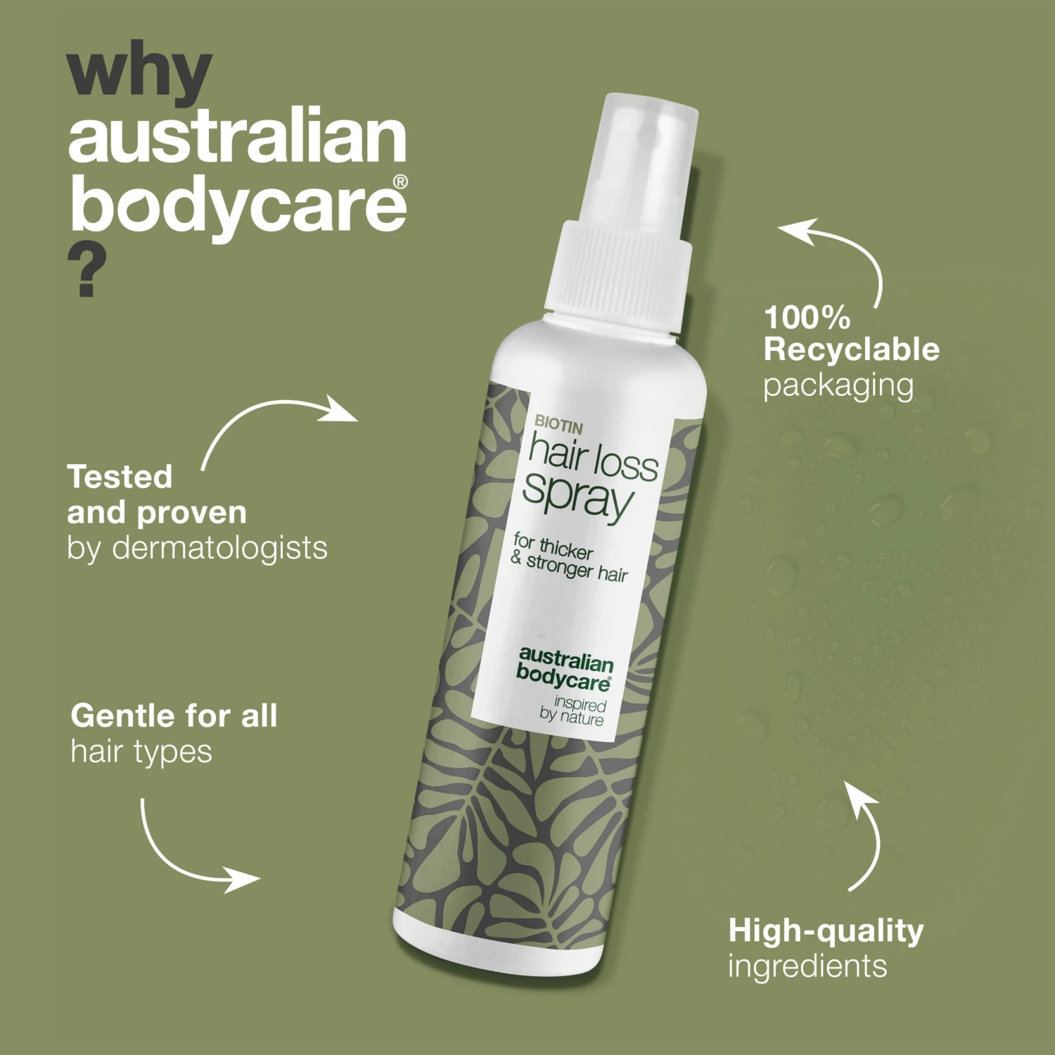 Australian Bodycare Hairspray For The Protection Of Thin Hair — Hair Spray To Protect Fine Hair In Case Of Hair Loss, Thin Hair And Receding Hairline - Image 4
