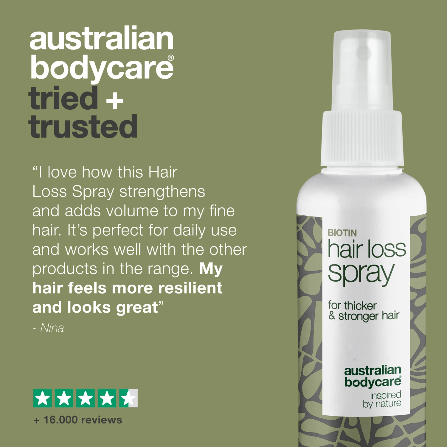 Australian Bodycare Hairspray For The Protection Of Thin Hair — Hair Spray To Protect Fine Hair In Case Of Hair Loss, Thin Hair And Receding Hairline - Image 5
