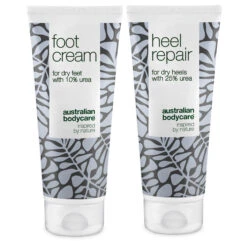 Australian Bodycare 2 Products For Hard Skin On Feet And Heels — Foot Cream And Heel Cream With Urea And Tea Tree Oil For Hard Skin On Feet And Heel Cracks
