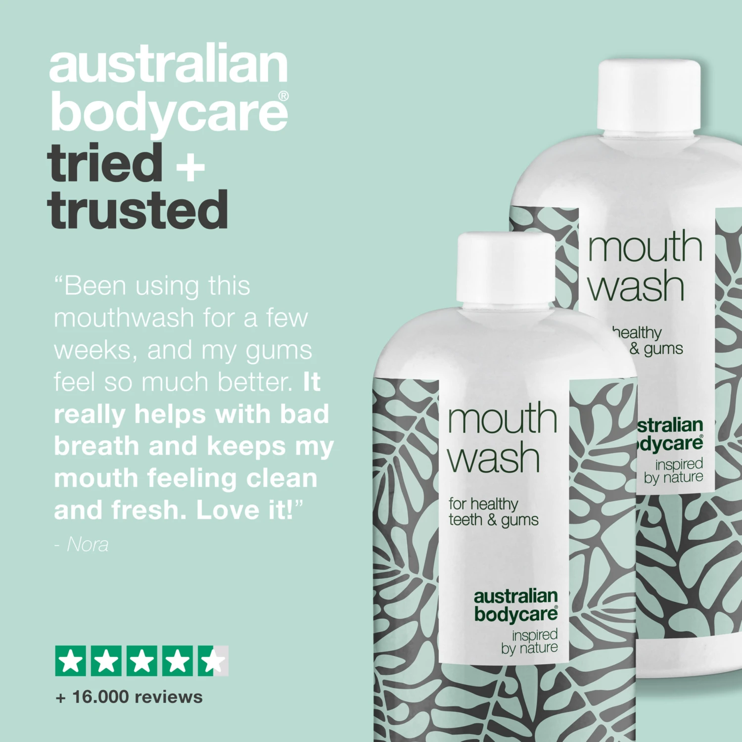 Australian Bodycare 2 X Mouthwash For Bad Breath And Bad Taste In The Mouth — For Daily Care Of Thrush And Gingivitis - Image 5