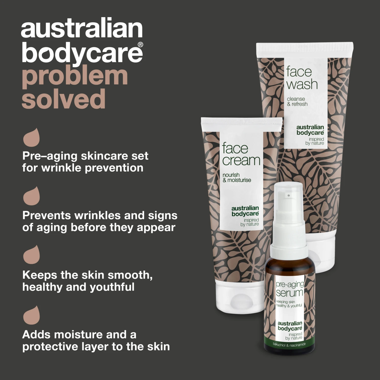 Australian Bodycare Pre–aging Skincare Set For Wrinkle Prevention — 3 Anti Aging Products For Young Skin To Prevent Wrinkles - Image 3