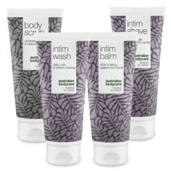 Australian Bodycare Pack Of 4 Products For Intimate Shaving — Against Red Pimples And Ingrown Hairs