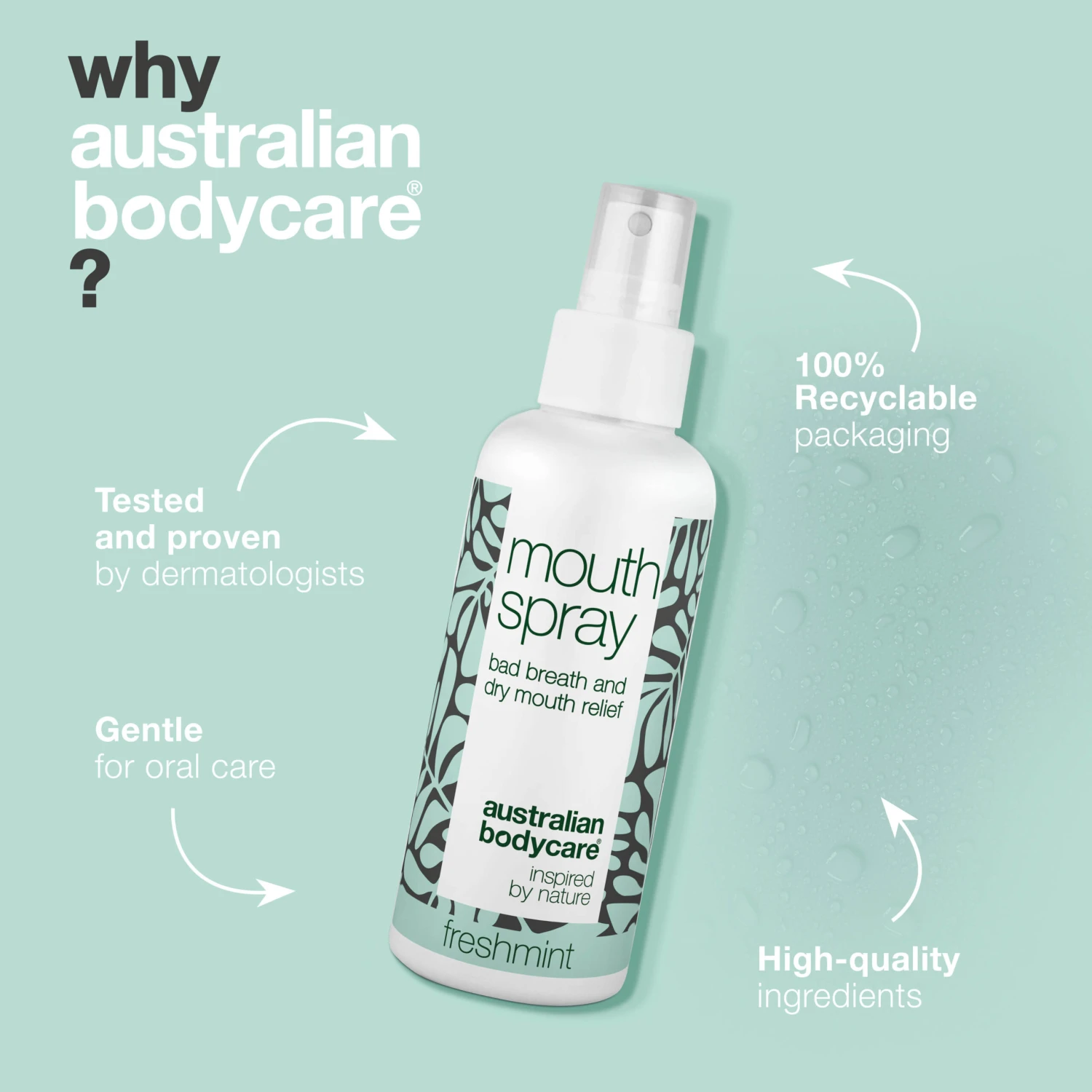 Australian Bodycare Refreshing Mouth Spray For Bad Breath And Dry Mouth — Soothing And Refreshing Mouth Spray For Tongue And Gums With Natural Ingredients. Keeps Your Mouth Fresh And Hydrated, Tackling Bad Breath And Dry Mouth Effectively. - Image 4