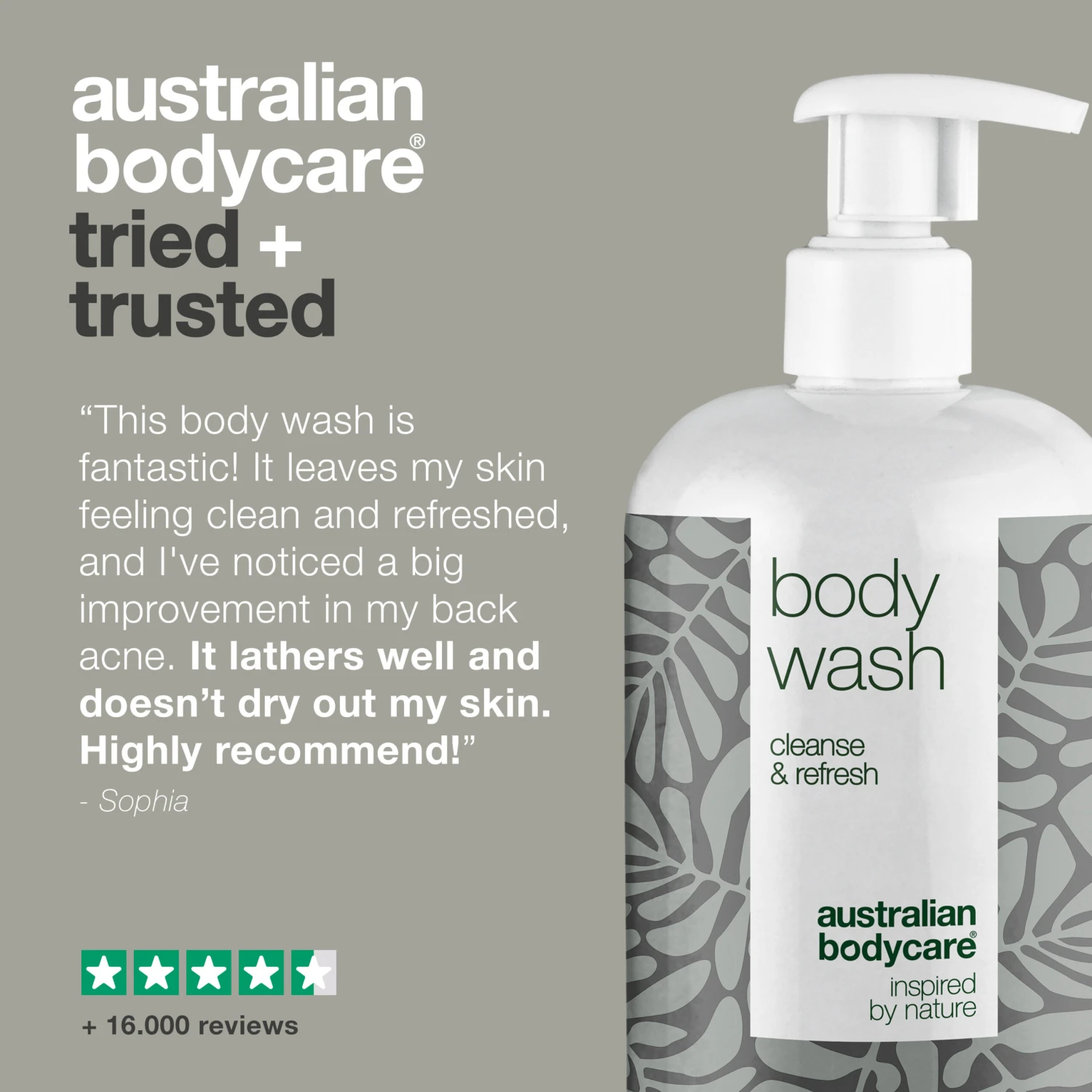 Australian Bodycare 4 For 3 Tea Tree Body Wash 500 Ml Lemon Myrtle - Package Deal โ Package Deal With 4 Body Wash (500 Ml): Tea Tree Oil Lemon Myrtle - Image 5