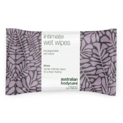 Australian Bodycare Intimate Wet Wipes With Tea Tree Oil 24 Pcs — For Daily Intimate Care For Unwanted Odour, Itching And Dryness
