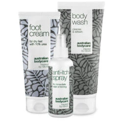 Australian Bodycare 3x Products For Itchy Feet— Kit For Daily Care Of Itchy Feet