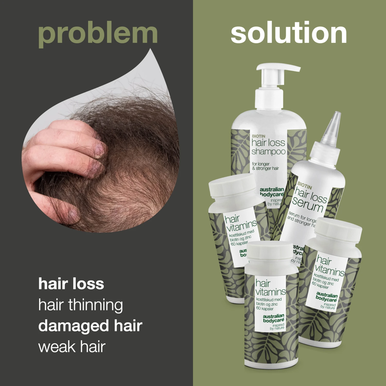 Australian Bodycare XL Hair Loss Pack β 5 Hair Loss Products With Biotin For Thinning Hair - Image 2