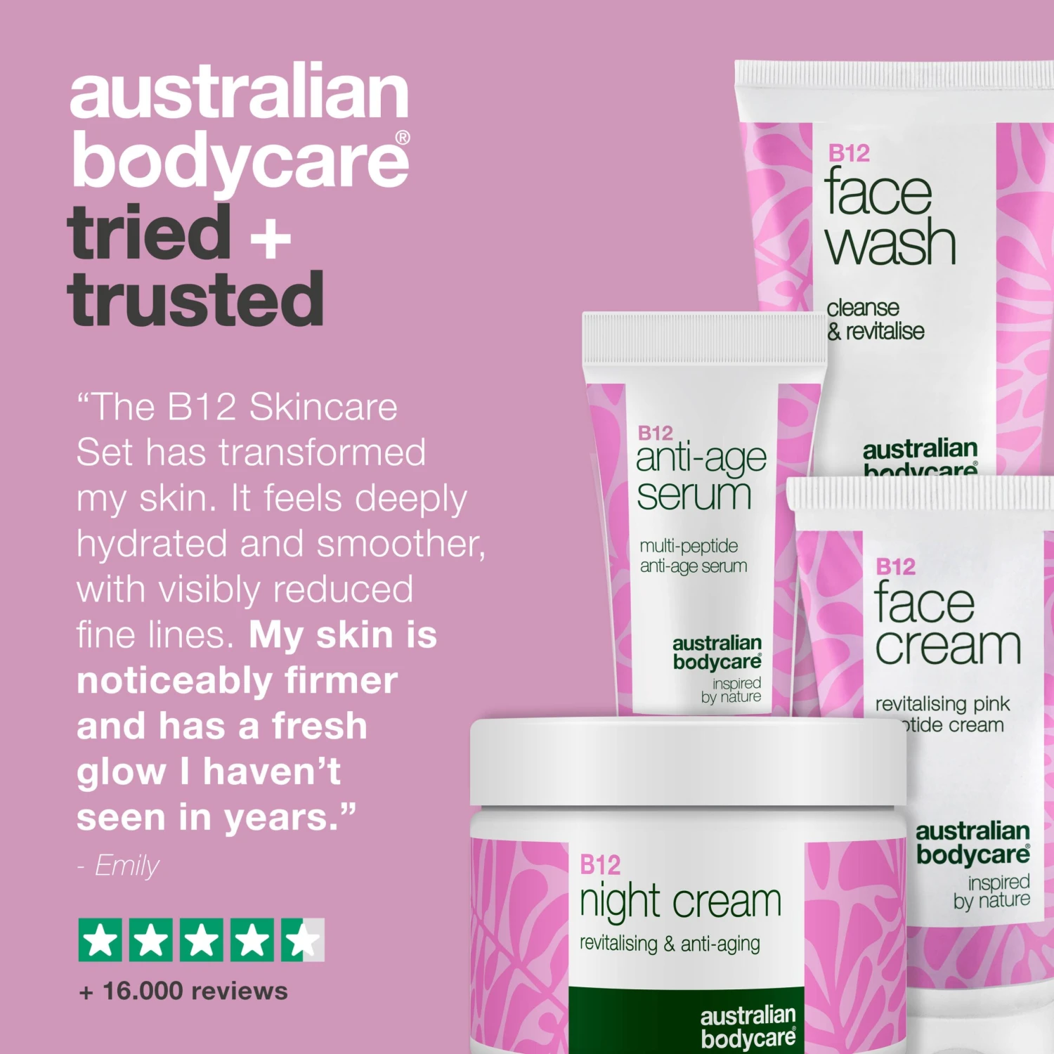 Australian Bodycare Anti-Aging B12 Set For Mature Skin – Hydrating & Firming — B12 Skincare Set For Aging Skin. Hydrates, Firms, And Smooths Skin Texture. - Image 5