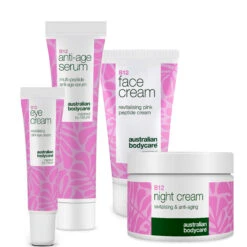 Australian Bodycare Skincare Set With B12 – Reduce Wrinkles For A Youthful Glow — 4 Products With B12 For Anti-age Benefits. Achieve Firmer, Youthful Skin.