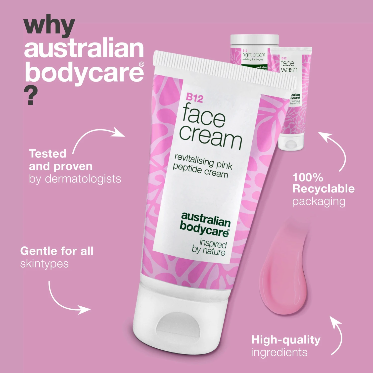 Australian Bodycare B12 Skincare Set For Redness – Cleanser, Day & Night Cream —B12 Skincare For Redness And Rosacea-prone Skin. Cleanser, Day Cream, And Night Cream That Soothe And Hydrate. - Image 4