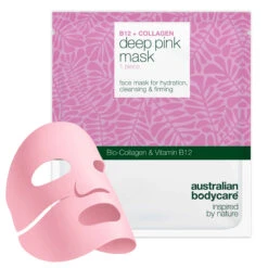 Australian Bodycare Vitamin B12 Collagen Mask For Dry And Tired Skin — Vitamin B12 Collagen Mask For Dry, Dull Skin. With B12, Niacinamide, Peptides, Collagen And Hyaluronic Acid For Glow And Hydration.