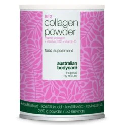 Australian Bodycare Collagen Powder With Vitamin C & B12 – 250g Marine — Collagen Powder For Daily Use In Food And Drinks. With Marine Collagen, Vitamin C, And B12.