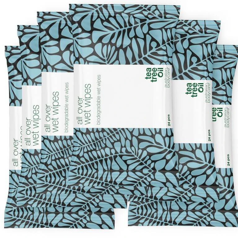 Australian Bodycare Wet Wipes For Adults With Tea Tree Oil 24 Pcs — Efficiently Cleanses The Skin On The Body - Image 8
